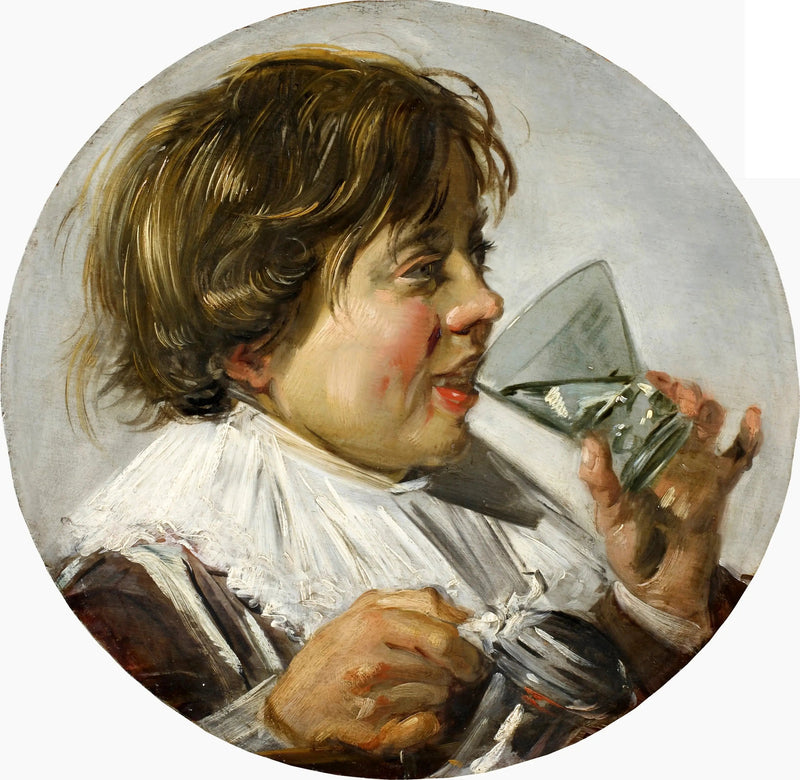 Nuori poika lasin kanssa - Frans Hals
