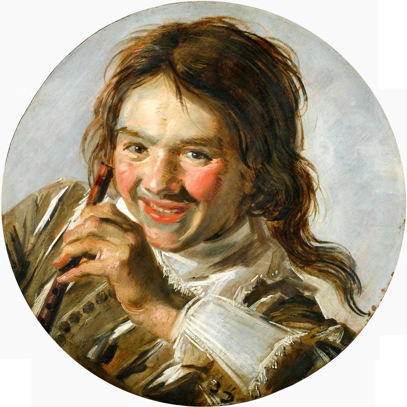 Nuori poika nauramassa huilun kanssa - Frans Hals