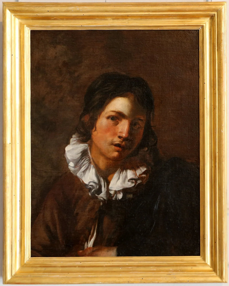 Nuori mies kauluksella - Simon Vouet