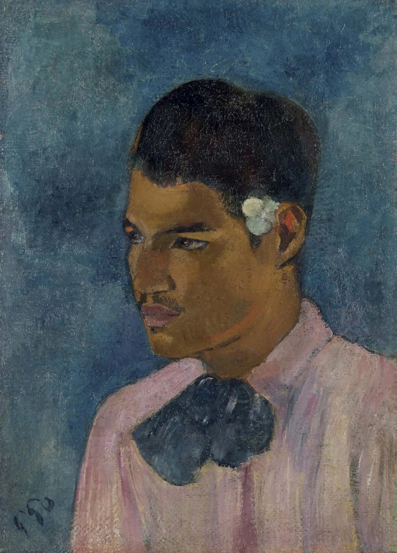 Nuori mies kukalla - Paul Gauguin