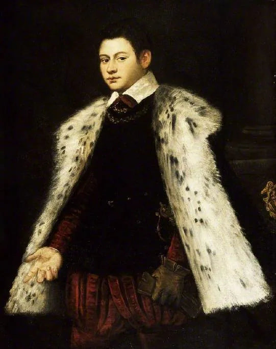 Nuori mies turkistakissa, 1558 - Jacopo Tintoretto
