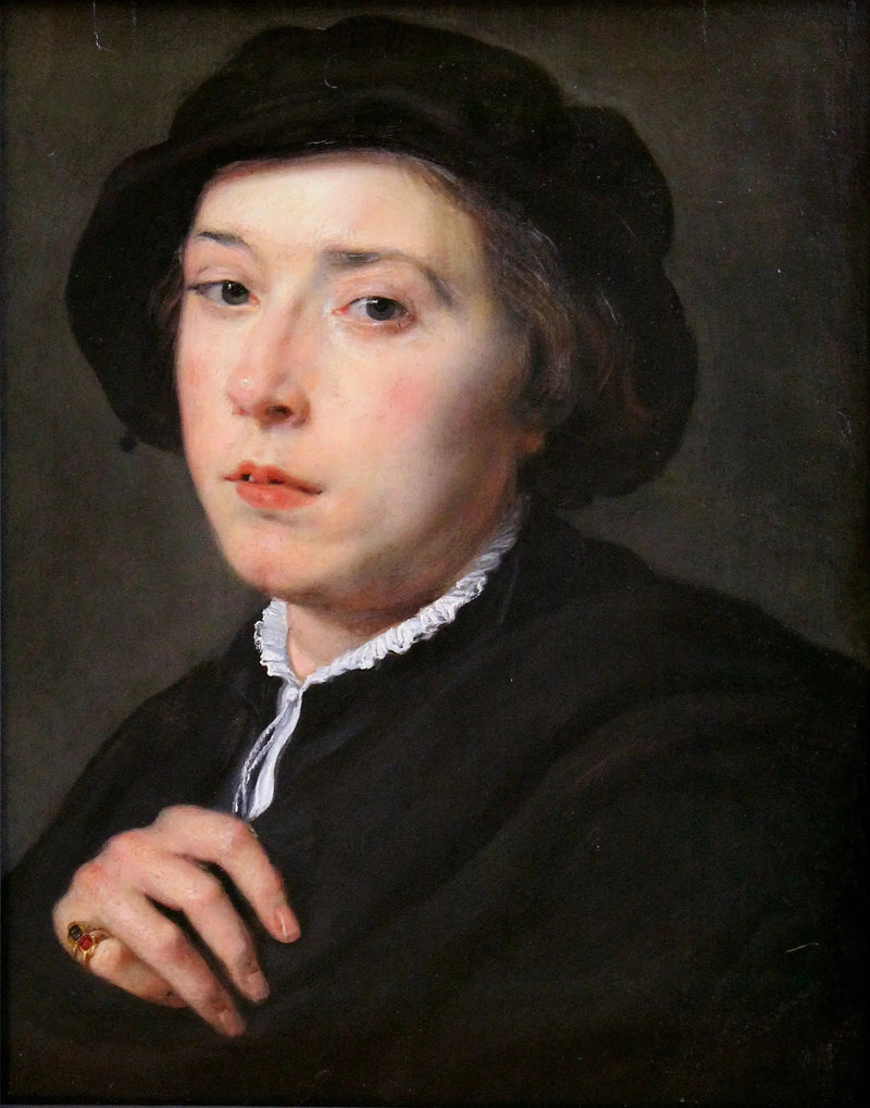 Nuori mies mustapipolla - Peter Paul Rubens