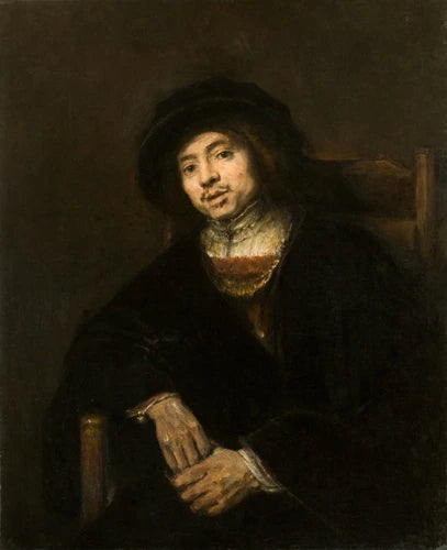 Nuoren miehen muotokuva nojatuolissa - Rembrandt
