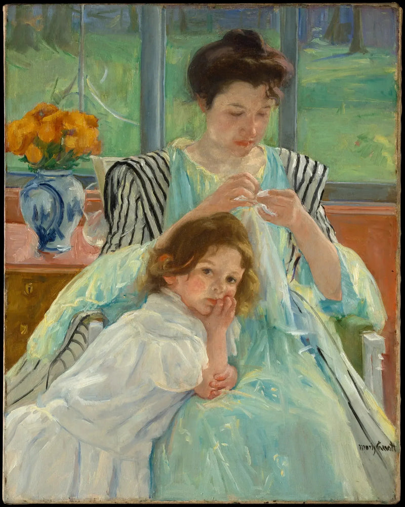 Nuori äiti serkku - Mary Cassatt