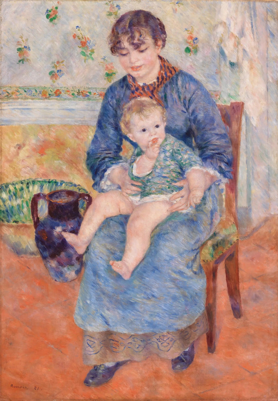 Nuori Äiti - Pierre-Auguste Renoir
