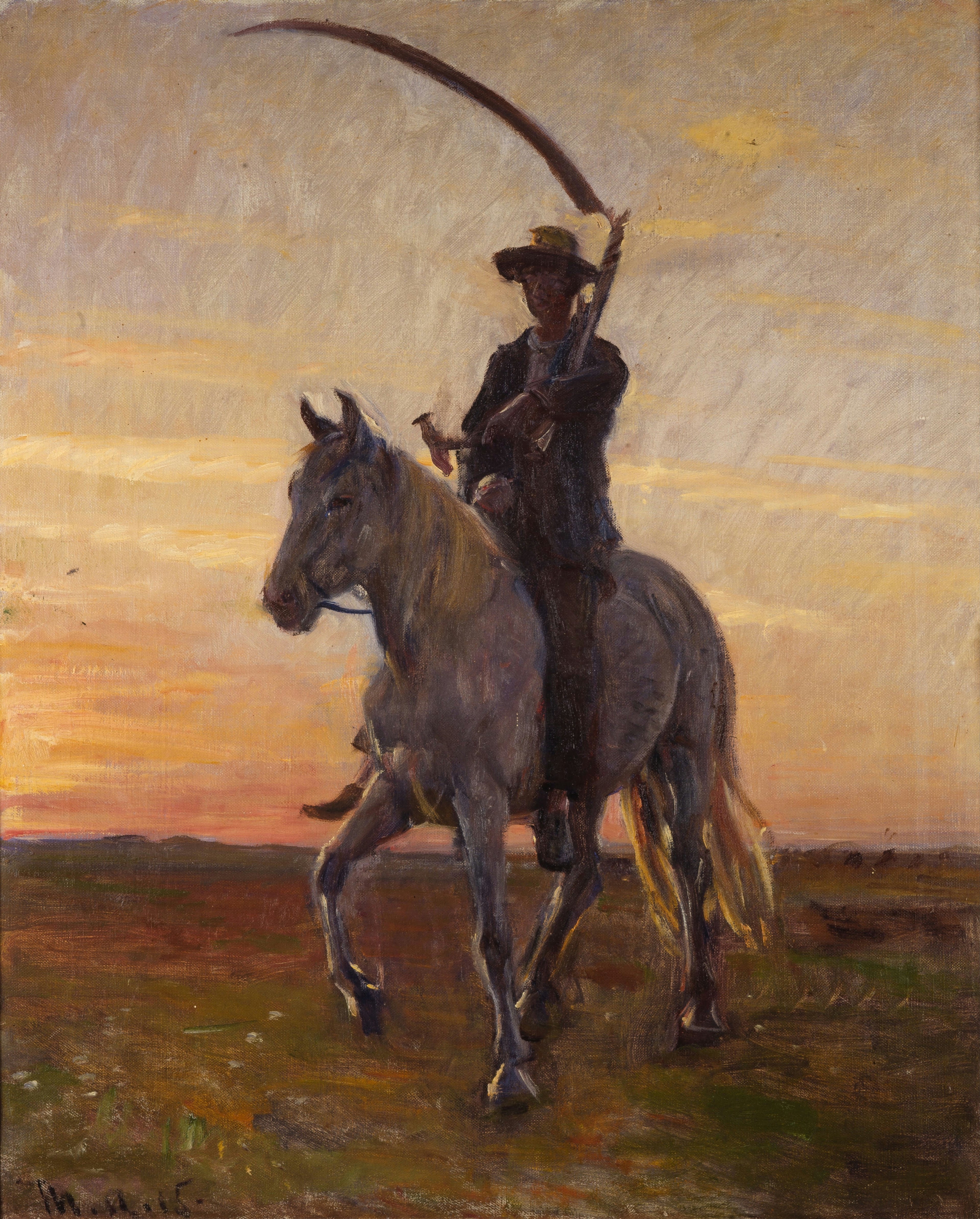 Jeune moissonneur rentrant chez lui à pied. - Michael Peter Ancher image 1 copie de tableau peinte à la main