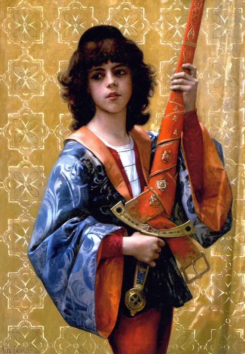 Nuori sivu florentilaisessa puvussa - Alexandre Cabanel
