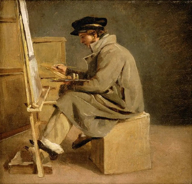 Nuori taiteilija easelillaan - Théodore Géricault