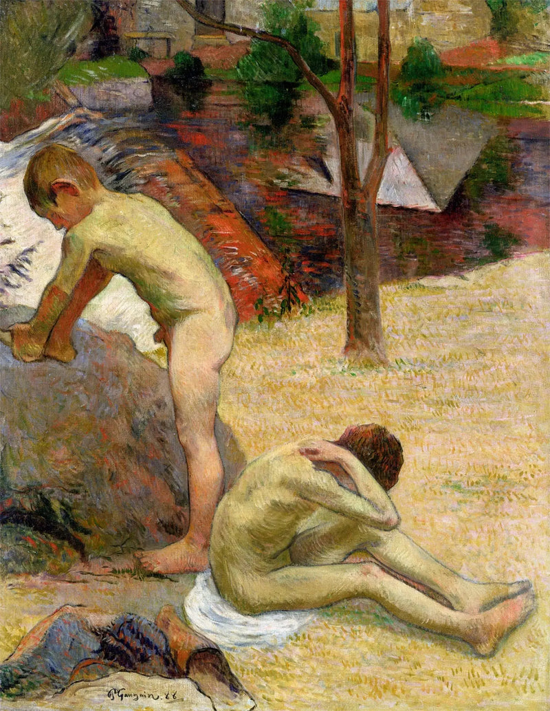 Nuoret bretonilaiset uimarit - Paul Gauguin