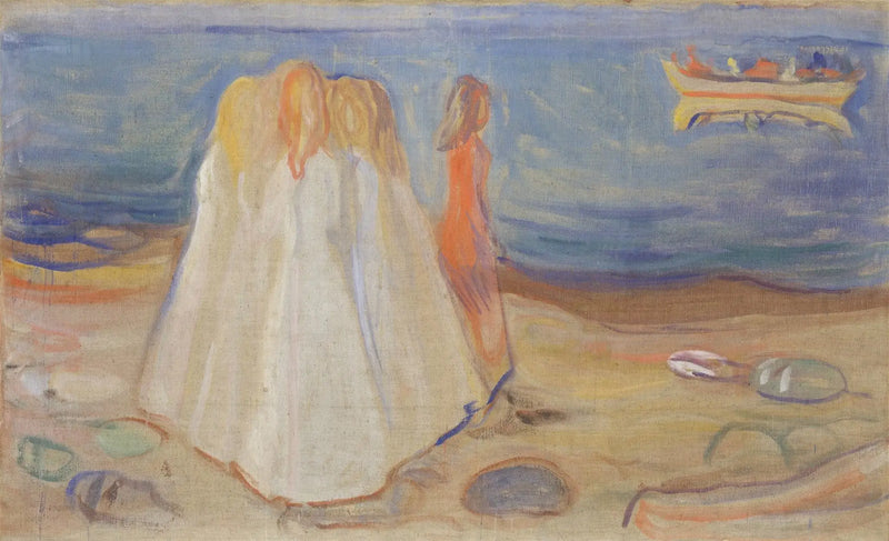 Nuoret naiset rannalla (Frise Reinhardt) - Edvard Munch