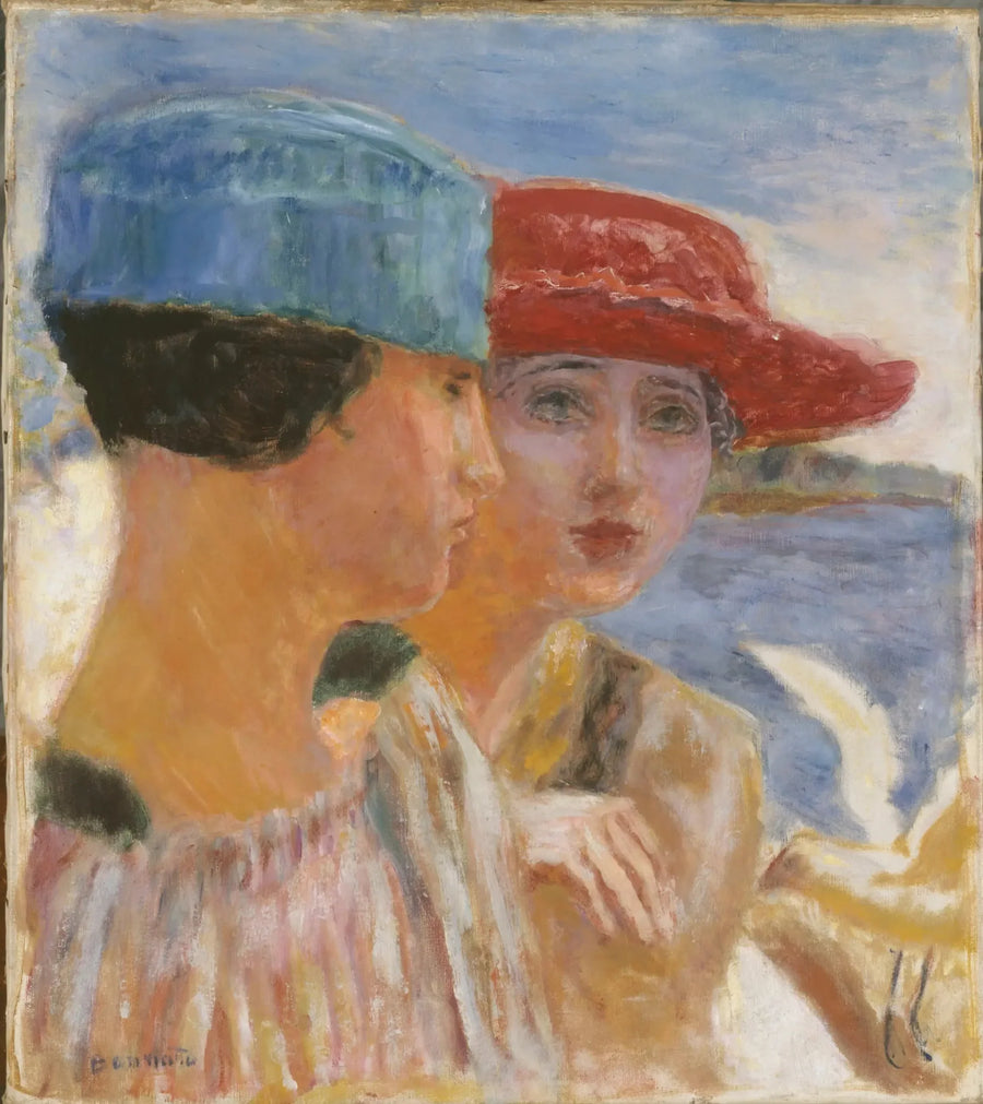Nuoret tytöt lokin kanssa - Pierre Bonnard
