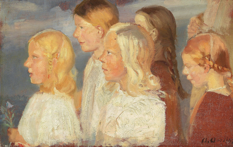 Nuoret tytöt Skagenista. - Anna Ancher