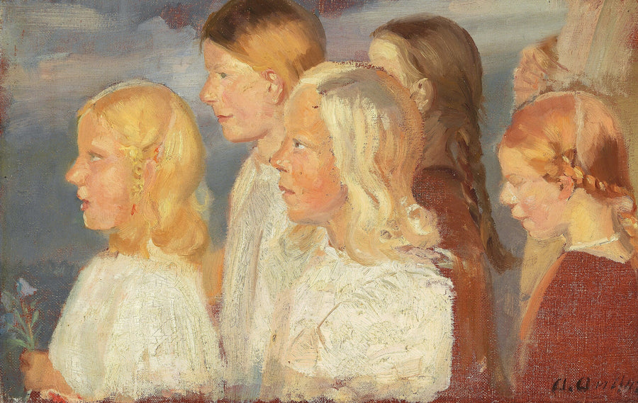 Nuoret tytöt Skagenista. - Anna Ancher