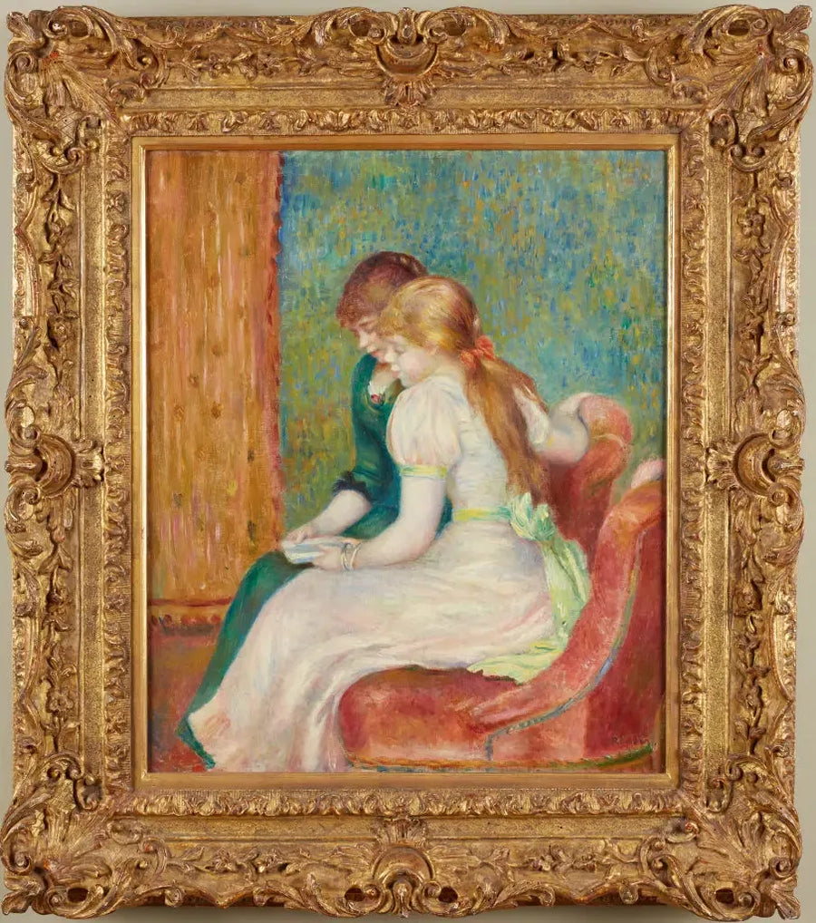 Nuoret tytöt lukemassa - Pierre-Auguste Renoir