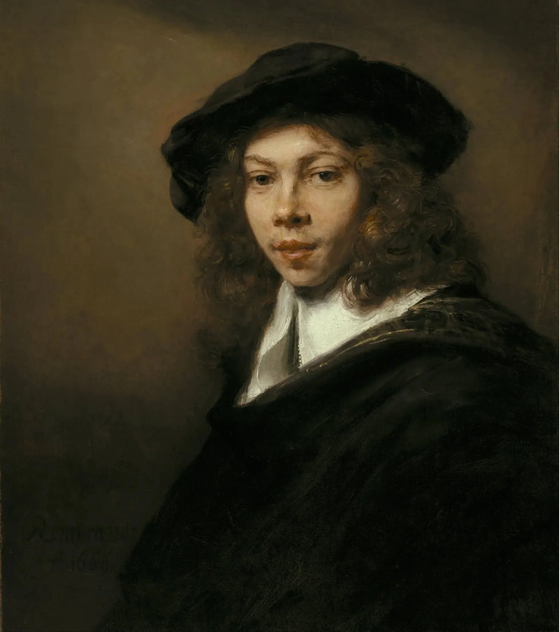 Nuoruus mustassa myssyssä - Rembrandt