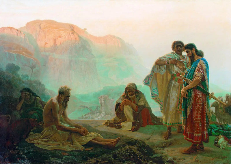 Job ja hänen ystävänsä - Ilya Repin