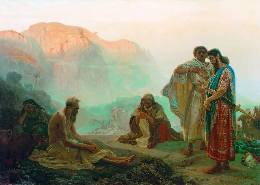 Job ja hänen ystävänsä - Ilya Repin