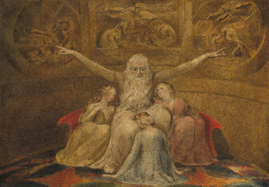 Job ja hänen tyttärensä - William Blake