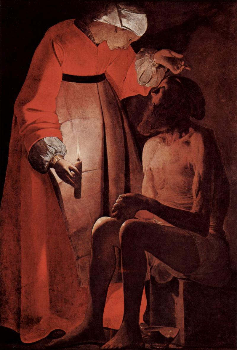 Työ raapustettu hänen vaimonsa - Georges de La Tour