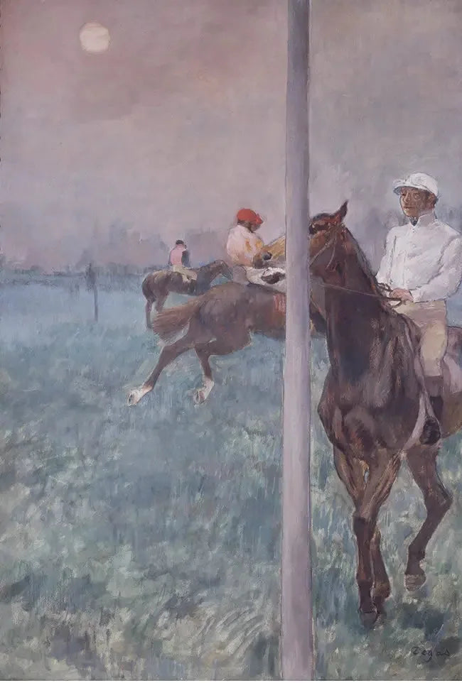 Jockeyt ennen kilpailua - Edgar Degas