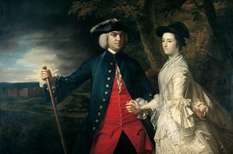 John, 2. Egmontin kreivi ja hänen toinen vaimonsa Catherine - Joshua Reynolds
