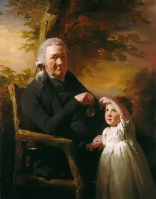John Tait ja hänen lapsenlapsensa - Henry Raeburn