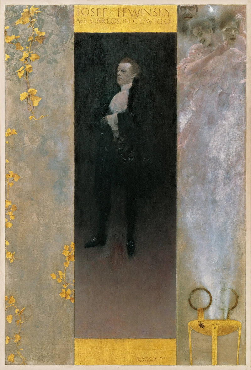 Josef Lewinsky ja Carlos Clavigossa - Gustav Klimt