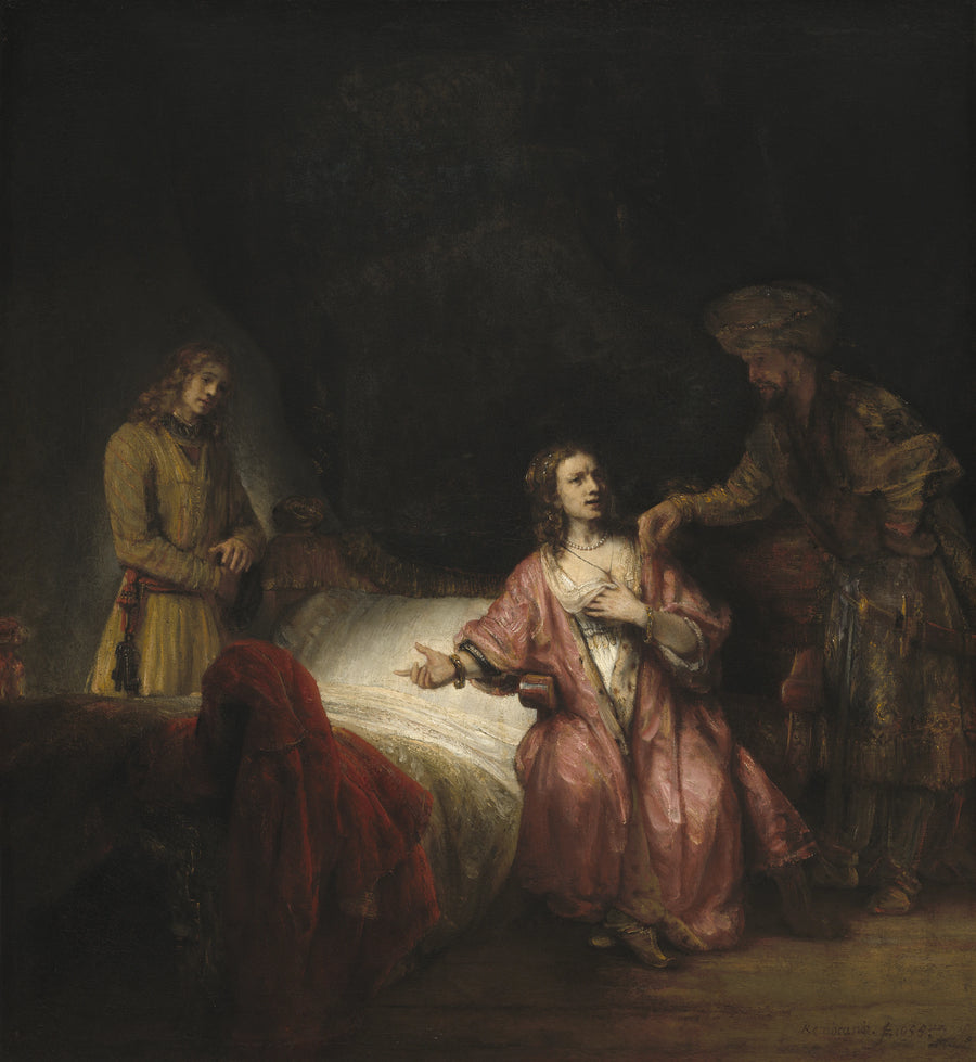 Joosef Potifarin vaimon syyttämänä - Rembrandt