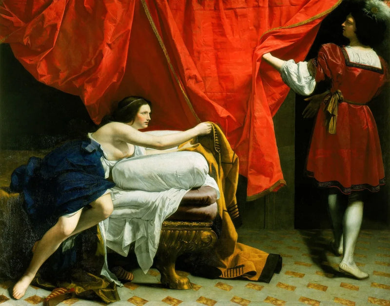 Joosef ja Potifarin vaimo - Orazio Gentileschi