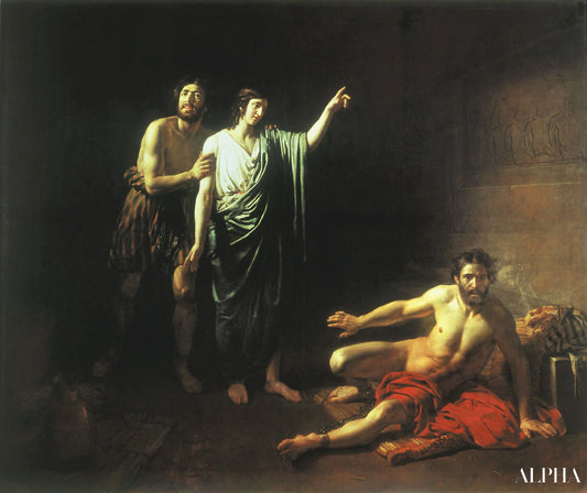 Joseph interprète les rêves du majordome et du boulanger - Alexandre Ivanov Reproductions de tableaux à la peinture à