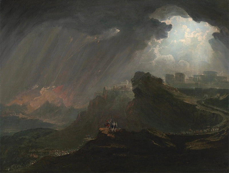 Josué komentajana auringon alla pysähtyä - John Martin