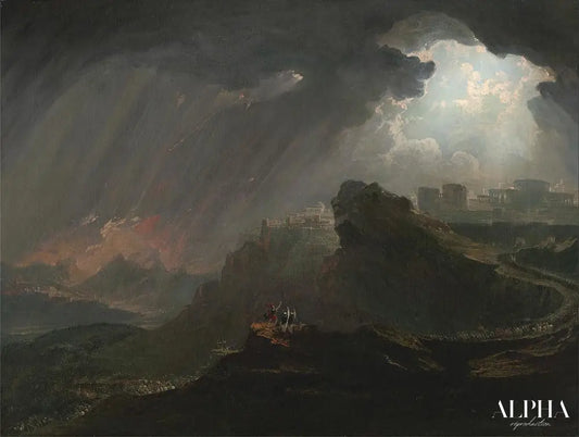 Josué ordonnant au soleil de s'arrêter - John Martin - Reproductions de tableaux et peintures haut de gamme