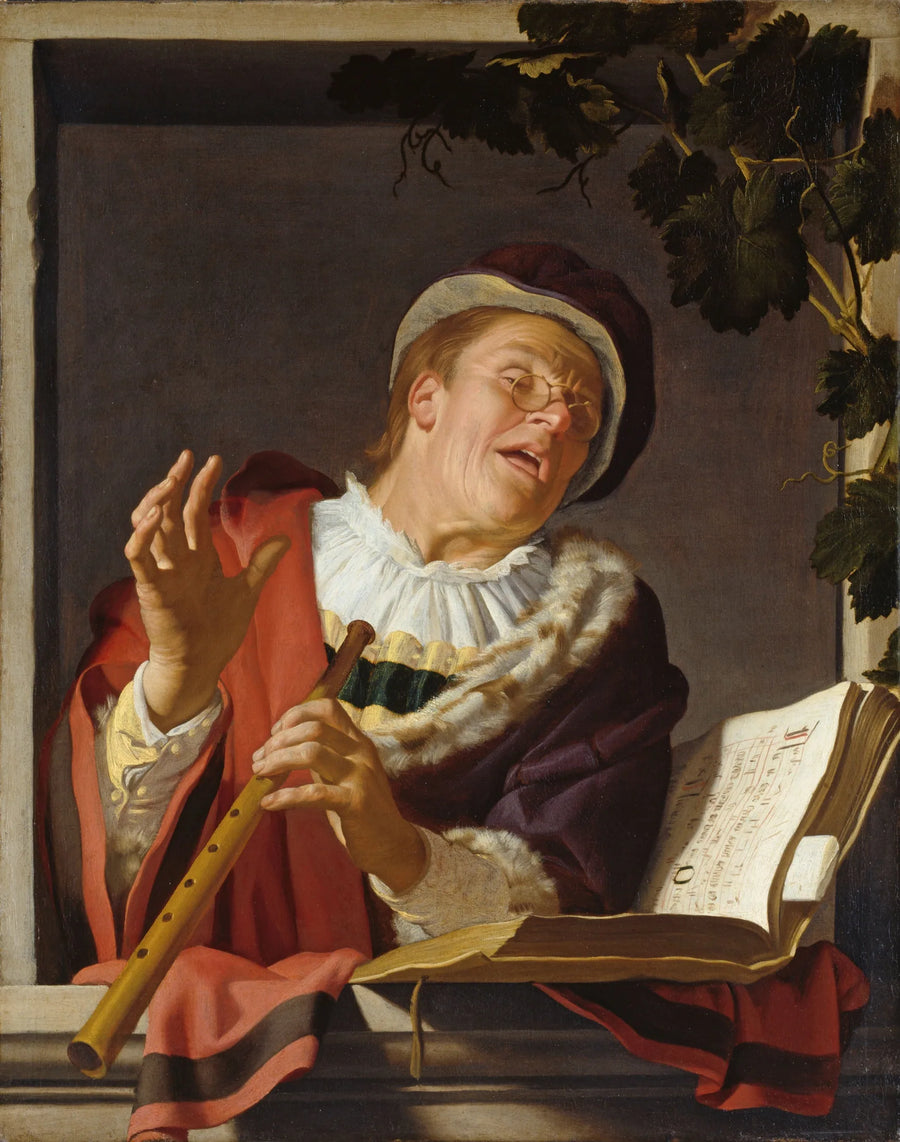 Laulava huilupelaaja - Gerrit van Honthorst