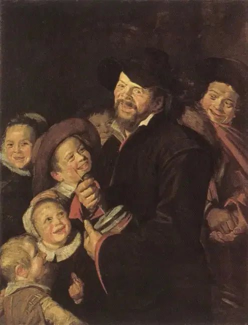 Rommelpot-peli lapsineen - Frans Hals
