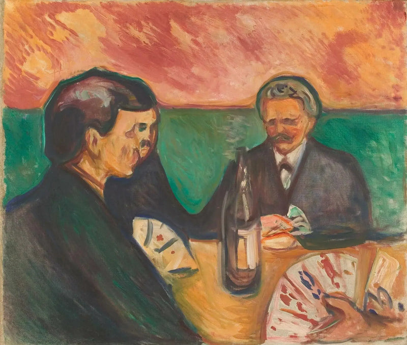 Korttipelaajat Elgersburgissa - Edvard Munch