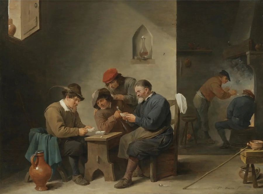 Korttipelaajat - David Teniers nuorempi