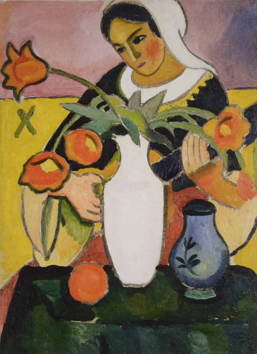 Lyyra-soittaja - August Macke