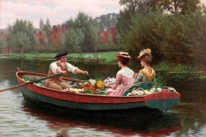 Markkinapäivä - Edmund Blair Leighton