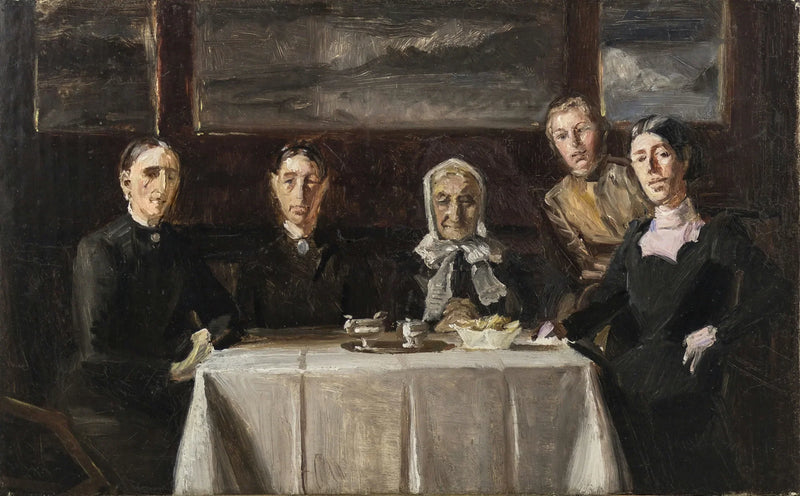 Joulupäivä 1900. Sävellysluonnos ilman miehiä. - Michael Peter Ancher