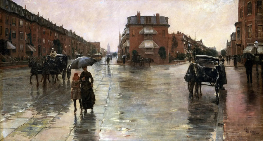 Sadepäivä, Boston - Childe Hassam