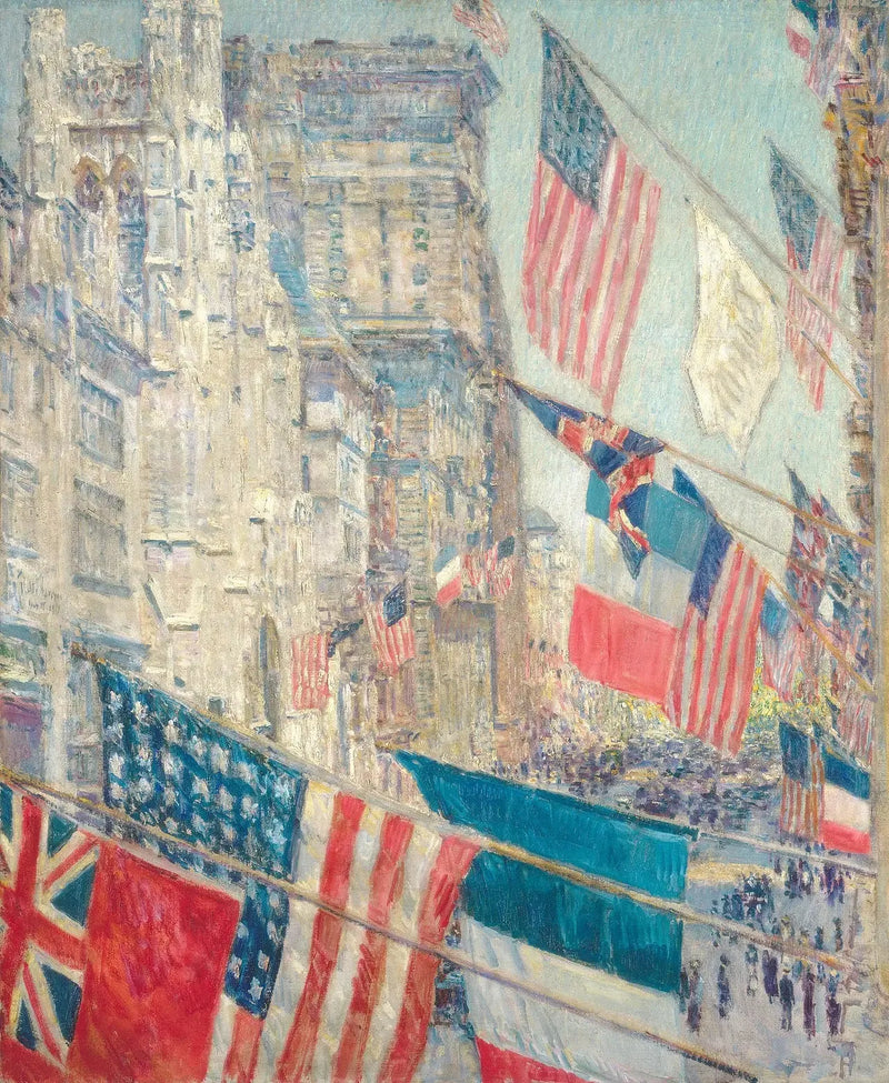 Liittolaisten päivä, toukokuu 1917 - Childe Hassam