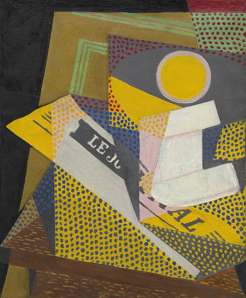 Lehti ja hedelmälautanen - Juan Gris
