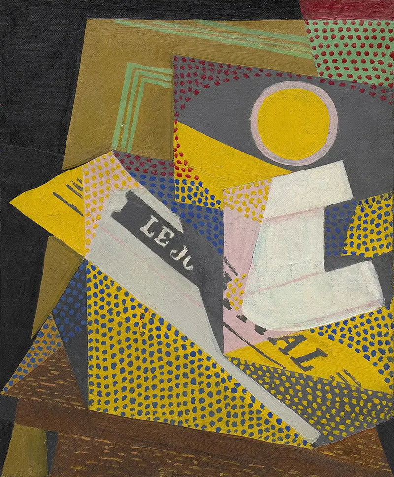Lehti ja hedelmälautanen - Juan Gris