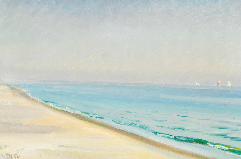 Kesäpäivä Skagen Senderstrandissa. (Michael Ancher) - Michael Peter Ancher