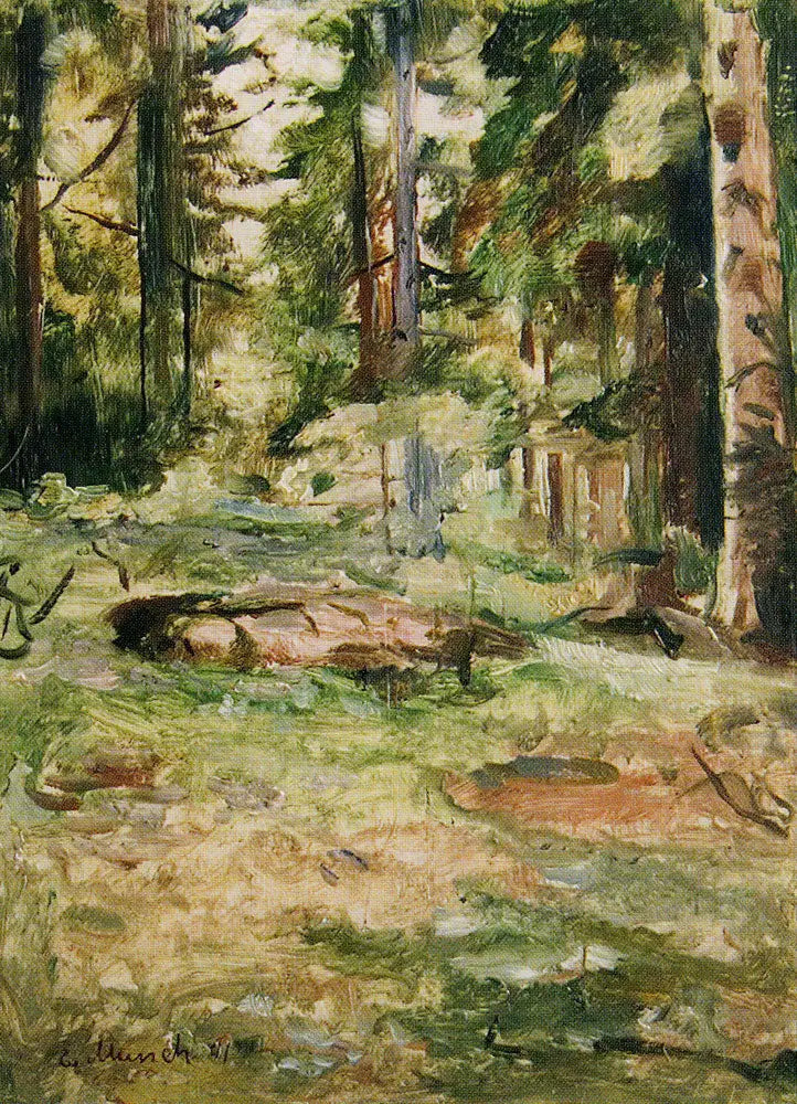 Kesäpäivä metsässä - Edvard Munch