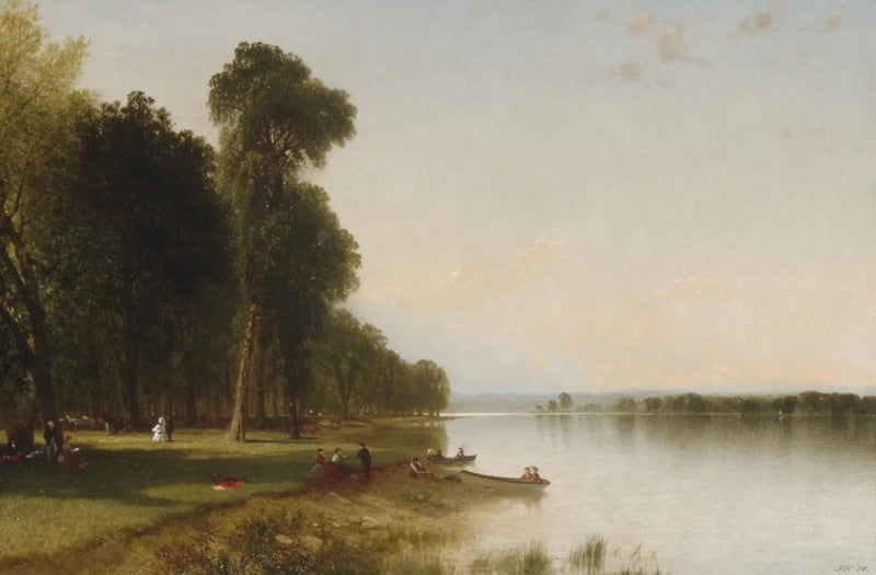 Kesäpäivä Conesus-järvellä - John Frederick Kensett
