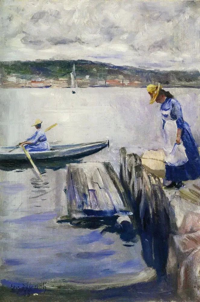 Kesäpäivä laiturilla - Edvard Munch