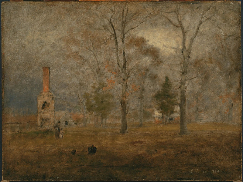 Harmaapäivä, Goochland - George Inness
