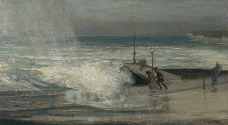 Myrskyinen päivä Brightonissa, Itä Sussexissä - Charles Conder