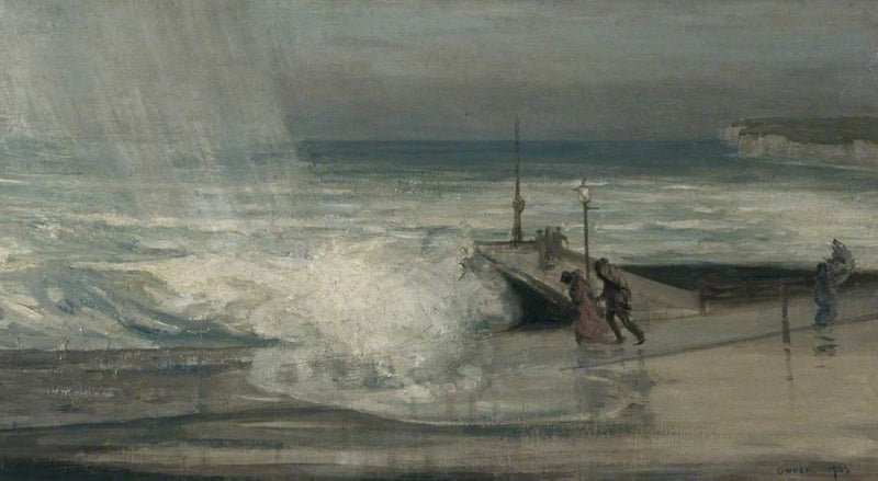 Myrskyinen päivä Brightonissa, Itä Sussexissä - Charles Conder